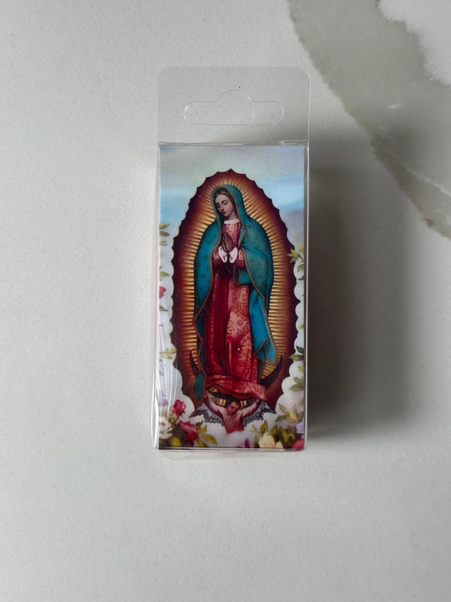Pink Virgen Mary Mini Statue