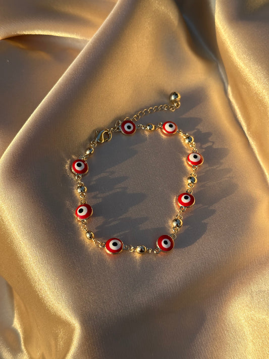 Red Evil Eye Anklet