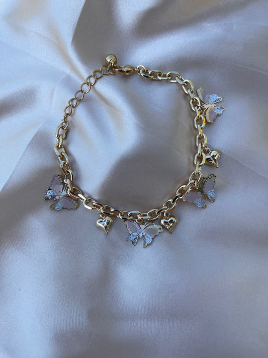 Butterfly Heart Bracelet