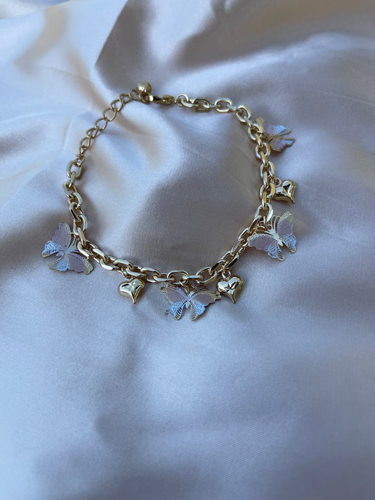 Butterfly Heart Bracelet