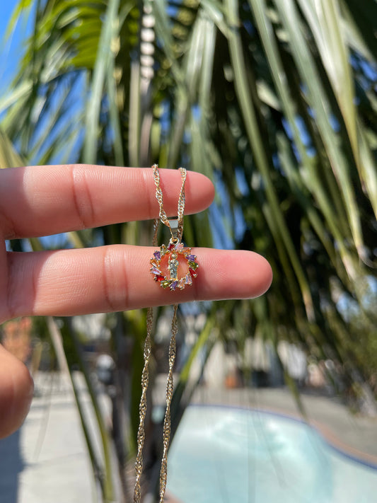 Multi Color Crystal San Judas