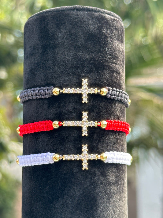 Crystal Cross Bracelet