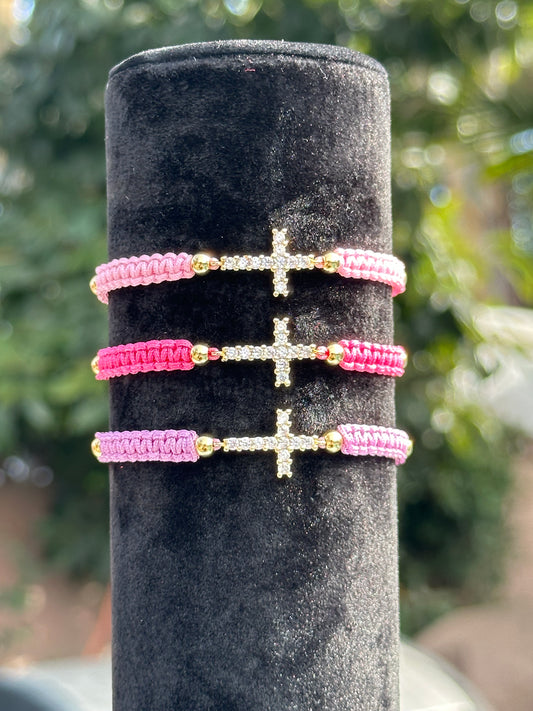 Crystal Cross Bracelet