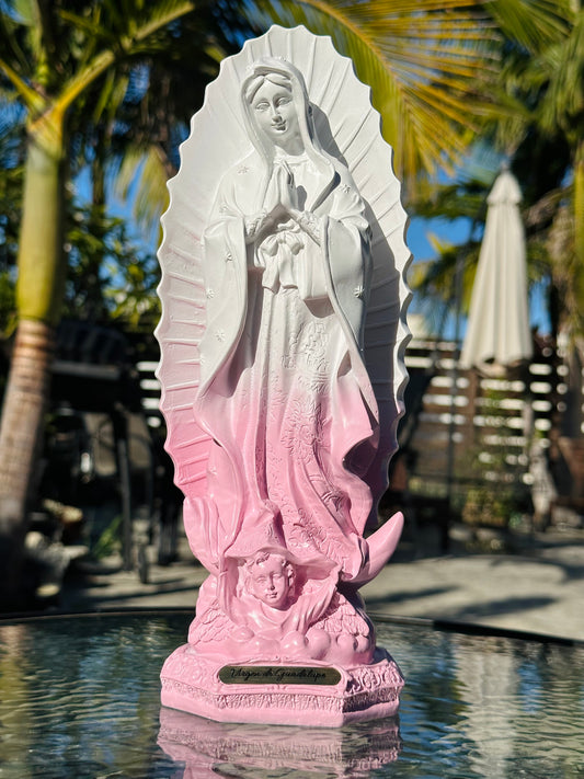 Pink Virgen Mary Statue