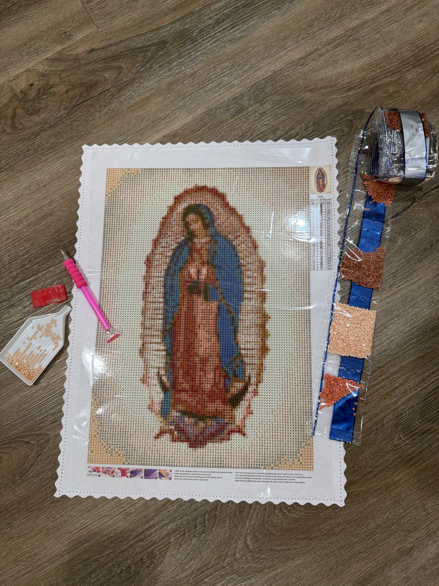 Virgen Mary Diamond Painting Art Kit