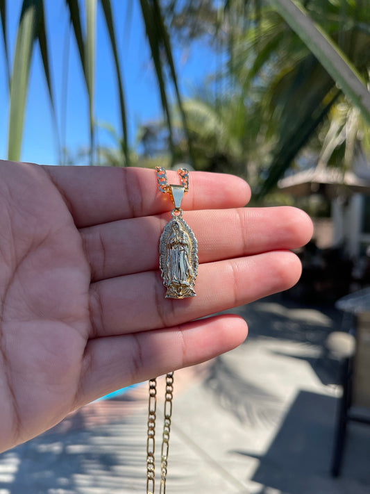 Traditional Virgen Mary Necklace